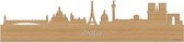 Skyline Parijs Bamboe hout - 120 cm - Woondecoratie - Wanddecoratie - Meer steden beschikbaar - Woonkamer idee - City Art - Steden kunst - Cadeau voor hem - Cadeau voor haar - Jubileum - Trouwerij - WoodWideCities