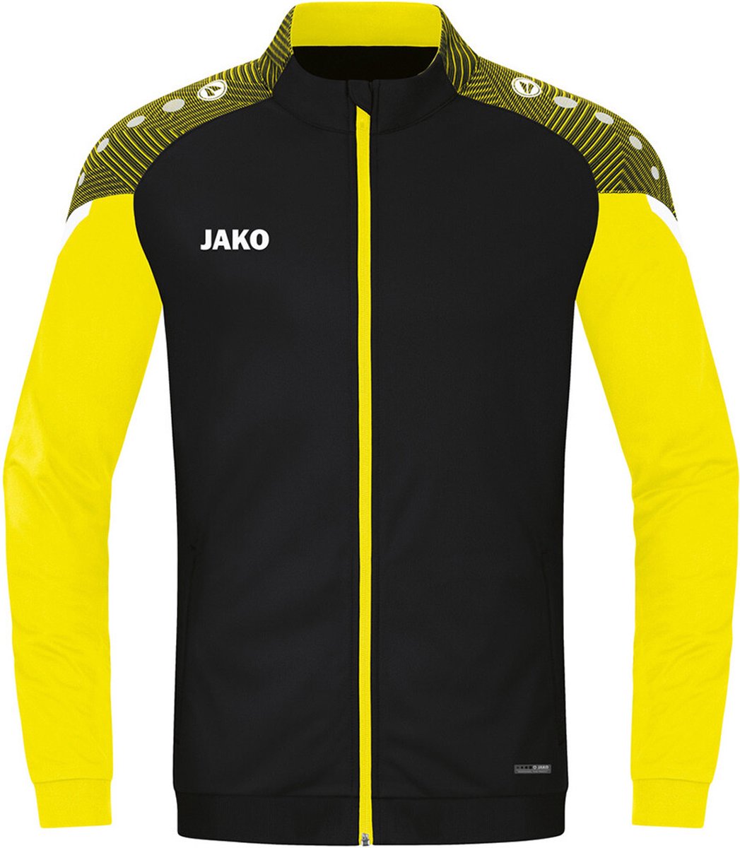 Jako Performance Polyestervest Kinderen - Zwart / Zachtgeel | Maat: 152