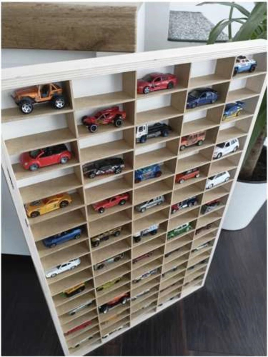 Étagère En Bois Pour Voiture Jouet Kruzzel - Perfect Pour Organiser Les Voitures Jouets