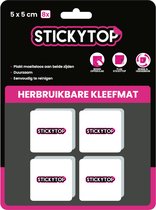 Stickytop™ 5x5cm - Dubbelzijdige En Herbruikbare kleefmat -Beter Dan Nano Tape Herbruikbare Kleefmat - Gadgets voor mannen en vrouwen - Ook leuk als cadeau - Wit