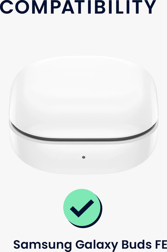 Witte Samsung Galaxy Buds FE oordopjes case.