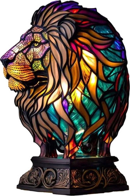 Dierenstijl beeld Leeuw - Tafel beeld - Decoratief - 10 verschillende dieren - Binnen - Cadeau