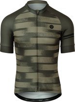 AGU Grainy Stripe Fietsshirt Essential Heren - Army Green - XL
