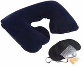Go Go Gadget - 3-in-1 Travel Set - Opblaasbaar hoofdkussen, Slaapmasker en 1 paar oordoppen