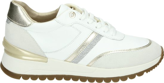 Geox D3500A - Lage sneakersDames sneakers - Kleur: Wit/beige - Maat: 38