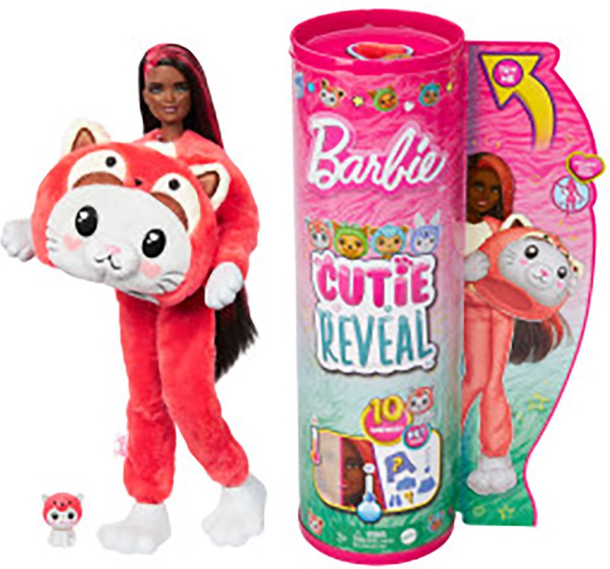Barbie Cutie Reveal  Doll Rood