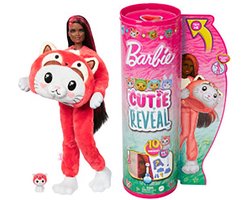 foto van Barbie Cutie Reveal Pop - 30 cm - Kitten Rode Panda - Barbiepop