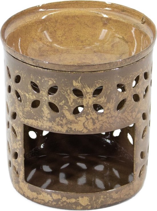 Geurbrander Tikona S Peach - geurbrander amberblokjes - geurbrander waxmelts - brander amberblokjes