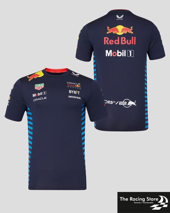 Oracle Red Bull Racing Teamline Shirt 2024 M - Max Verstappen - Sergio Perez