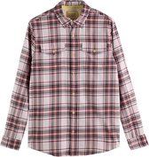 Scotch & Soda Overhemd Flannel Check Shirt 175486 6948 Mannen Maat - M