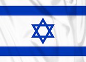 New Age Devi - 90x150cm Israëlische Vlag - Originele Kleuren - Sterke Kwaliteit - Incl Bevestigingsringen - Israel Flag