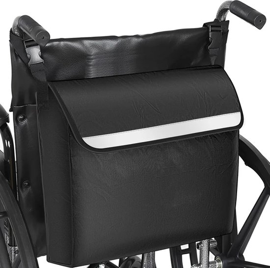 Foto: Rolstoeltas 47x20x40 waterdichte rollator tas opbergtas scootmobiel reflecterend rolstoelaccessoires