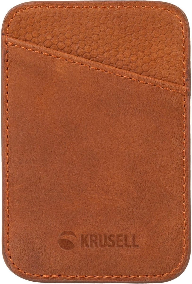 Krusell MagSafe Wallet - Cognac