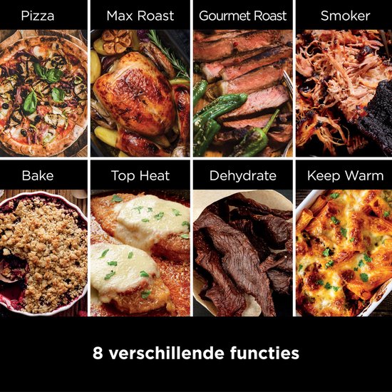 Ninja Woodfire 8-in-1 Elektrische Buiten Pizza Oven en Smoker - Pizzaoven - OO101EU — afbeelding 3