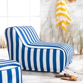 Opblaasbare fauteuil Summer Stripes - Blauw - 90x600 cm
