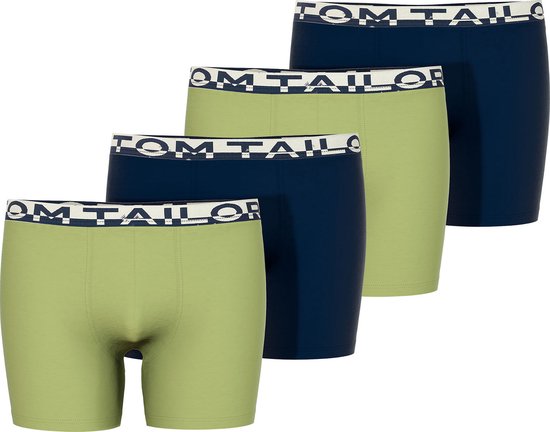 TOM TAILOR - Kentucky Heren Long Pants 4 pack - Blauw/Groen - Maat M