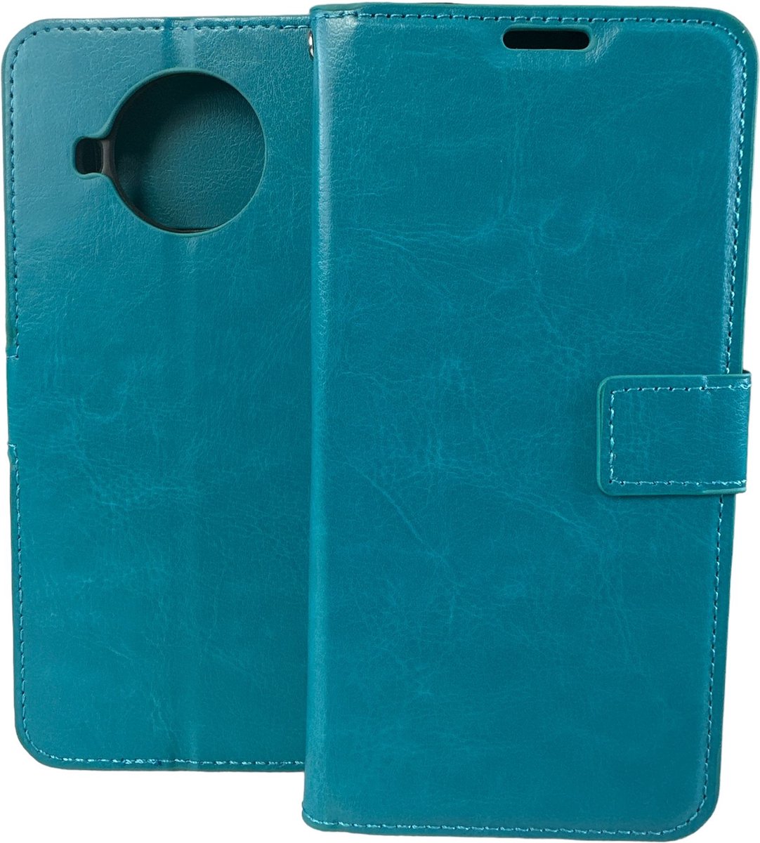 Portemonnee Book Case Hoesje Geschikt voor: Xiaomi Mi 10T Lite - turquoise