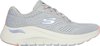 Skechers Arch Fit 2.0 - Big League Dames Sneakers - Lichtgrijs/Mutlicolour - Maat 40