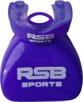 RSB Sports - Gebitsbeschermer met Opbergdoosje - Voor Boksen, Kickboksen, Karate, Rugby, Hockey - Paars