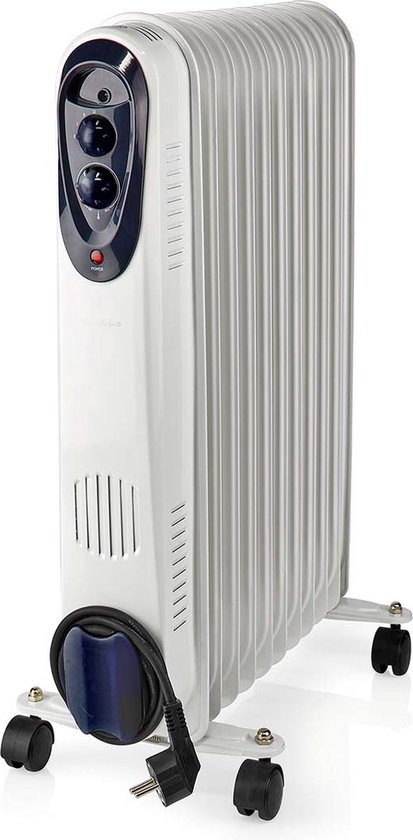 Pro Breeze Digitale Oliebadradiator 2500W - Elektrische Verwarming Met 10 Elementen