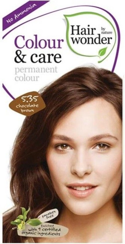 Foto: Hairwonder colour care 5 35 chocolate brown haarverf