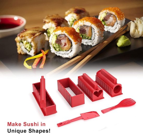 Sushi Maken Kit, Sushi Maker 11 STKS Compleet met Premium Sushi Mes