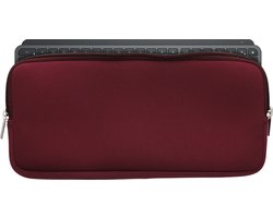 kwmobile toetsenbord hoes geschikt voor Logitech Mx Keys Mini Wireless hoesje - Neopreen keyboard beschermhoes - Reis case met rits - Keyboards cover in braam