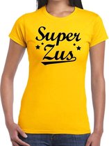 Super zus cadeau t-shirt geel voor dames 2XL