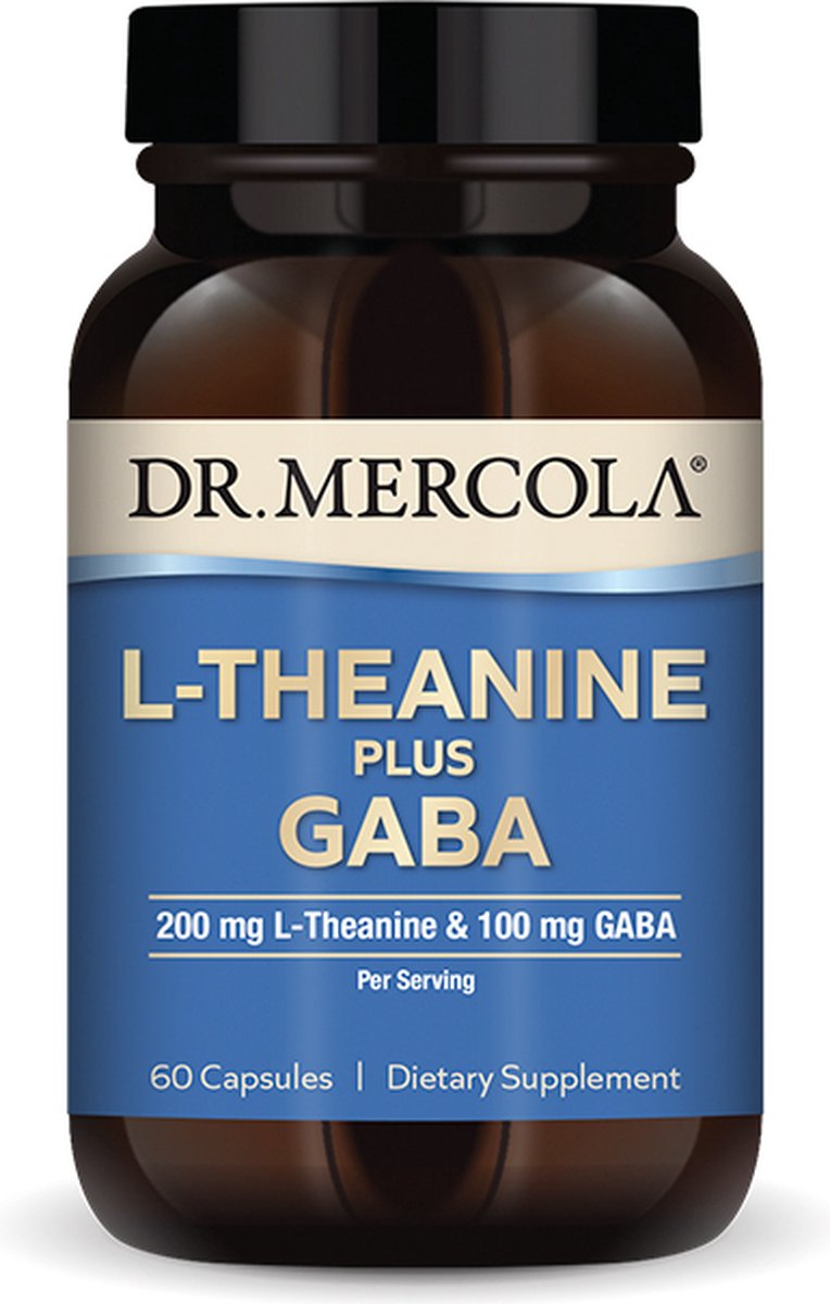 Goedkoopste Dr. Mercola - L-Theanine Plus GABA - rustgever - 60 capsules