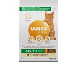 4x IAMS Kat Adult Kip 1,5 kg