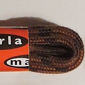Marla dikke ronde schoenveter - 150 cm Bruin Beige Zwart - Nederlandse top kwaliteit bergschoen wandelschoen hike veters - 1 paar - 4 tot 5mm dik
