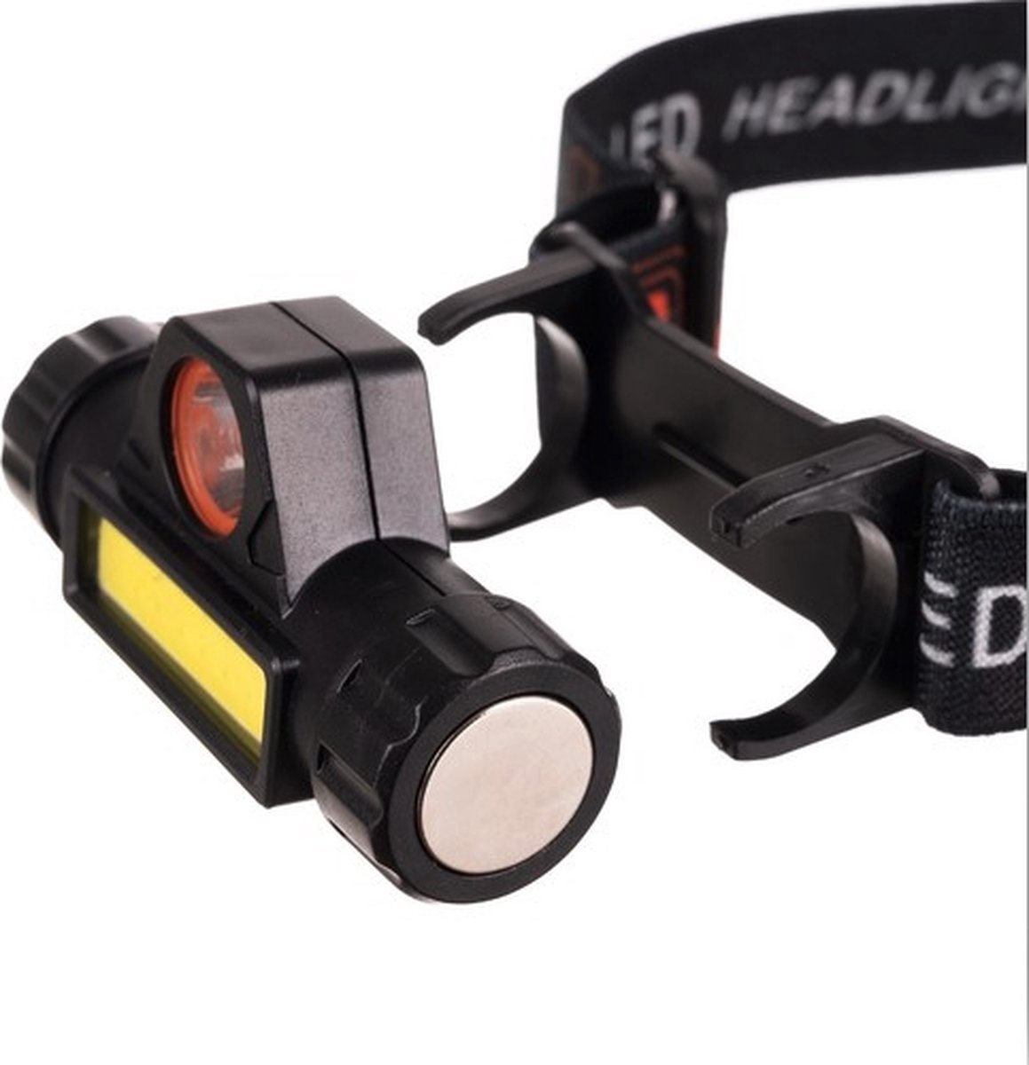 LED COB Hoofdlamp | USB Oplaadbaar | Waterdicht | 2 lichtstanden | Dimbaar