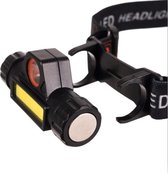 LED COB Hoofdlamp | USB Oplaadbaar | Waterdicht | 2 lichtstanden | Dimbaar