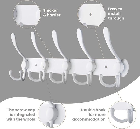 Badkamerhaak - 2-pack vierkante badjas-/handdoekhaken, 304 roestvrij staal, roestvrij stalen kapstokhaak voor wandmontage, stevige hanger voor badkamer, keuken, achterdeur, kledingkast (matzwart
