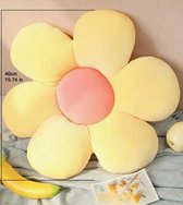 Sierkussen Bloem - Flower Cushion - Bloemvormig Kussen - Aesthetic Kussen met Bloemvorm - 40x40 cm - Ribbel