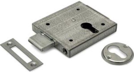 Wovar poortslot voor cilinder opbouw – 100 x 87 mm