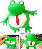 JRpassion - Stress - Kikker - Toy - Knijp - Stressbal - Speelgoed - TikTok - Antistress - Kneed - Frog - Gooien - Slaan - Grappig - Groen - 3+ - Squishy - Squeeze - Kantoor - Uitrekken - Decoratie -