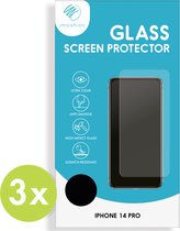 iMoshion Screenprotector Geschikt voor iPhone 14 / 14 Pro - iMoshion Bundel Screenprotector Gehard Glas 3 pack