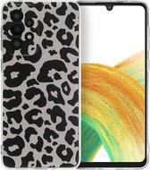 iMoshion Hoesje Geschikt voor Samsung Galaxy A33 Hoesje Siliconen - iMoshion Design hoesje - Meerkleurig / Leopard Transparent