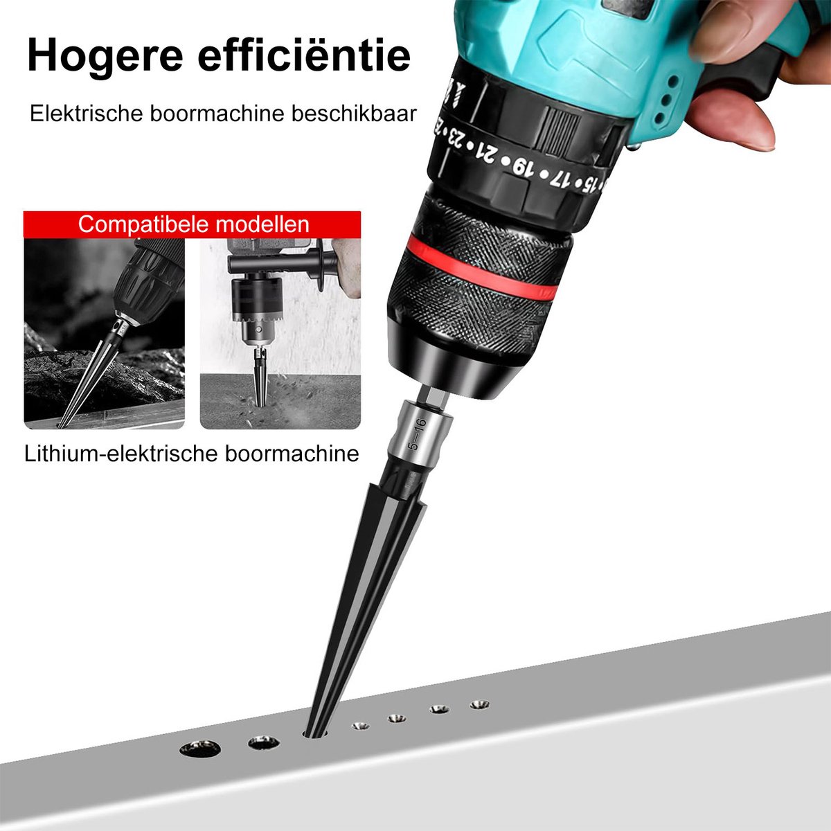 MT3 Conische Ruimer 148x16x20 Mm - Hogesnelheidsstaal, Voor Morseconus Gaten, Metaalbewerking Gereedschap