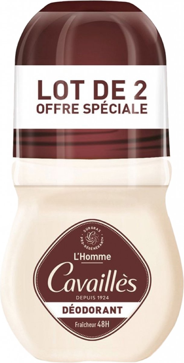 Goedkoopste Rogé Cavaillès Dermato 48H Homme Deodorant Roll-On Set van 2 x 50 ml