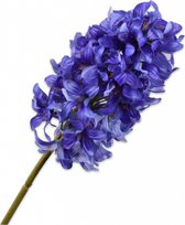 Silk-ka Kunstbloemen Zijden Bloemen Hyacint Steel Real Touch Donker Lavendel Paars 73 cm 149151