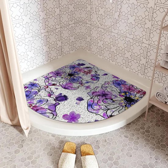 Latitude Run® Tapis De Douche Antidérapant Pour Salle De Bain Sans Ventouses 157 X 36 Po Avec Trous De Drainage Tapis De Bain En Pvc Luffa Pour Douche Salle De Bain Zones Humides Sechage Rapide C111543348