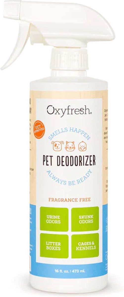 Oxyfresh Pets Geurverwijderaar - Spray tegen vieze geuren afkomstig van dieren - OxyFresh Pets