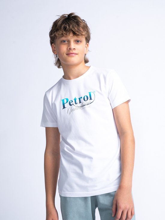 Petrol Industries - Jongens Artwork T-shirt Breezeway - Wit - Maat 176