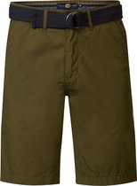 Petrol Industries - Heren Chino Short met Riem Tropicana - Groen - Maat XXXL