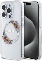 Guess Glossy Ring Back Case (MagSafe Compatible) - Apple iPhone 14 Pro Max (6.1") - Transparant