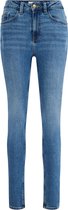 WE Fashion Dames high rise skinny fit jeans met stretch