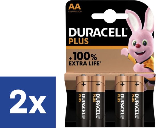 Duracell Plus Batterijen AA - 2 x 4 stuks
