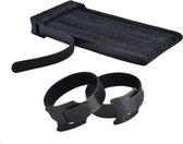 StrapRyte® - 100X - Velcro - Klittenband - Kabelbinders - Kabel Organiser - Kabel Management - Tie Wraps - Hersluitbaar - Tie-rap - Trekbandje - Bundelbandje - Snelbinder 14x150mm Zwart